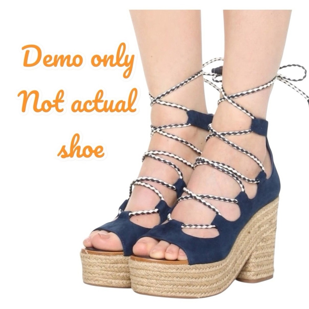 Tory Burch Brown Suede Platform Sandals - Picture 8 of 10